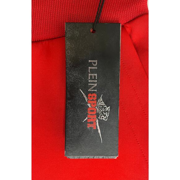 1-93 PLEIN SPORT Men's Jogging Trousers Red Small - Picture 11 of 13